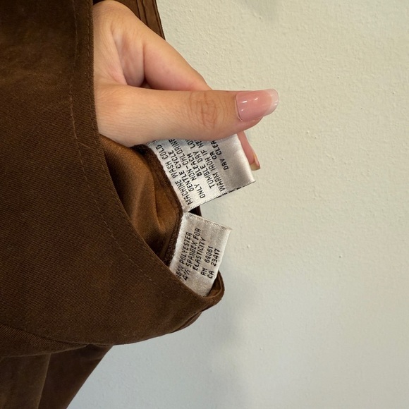 Coffee Brown Button Down Dress - Picture 5 of 6